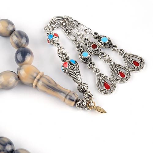 �ran Baga Alpaka Halep P�sk�l Beyzi Kesim 11x13mm Tesbih