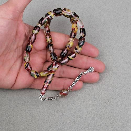 Arizona Katalin Alpaka P�sk�l Kaps�l Kesim 8x12mm Tesbih- Sedefli