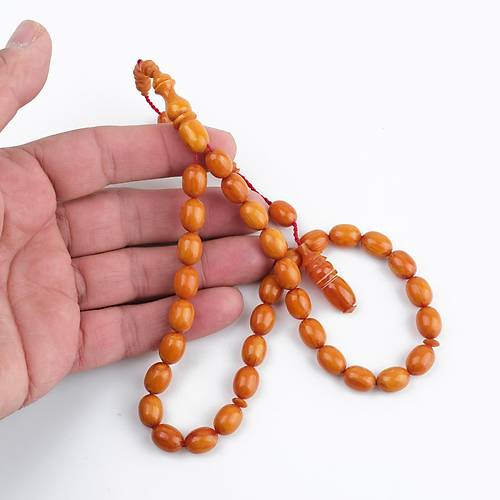 Katalin ubuk Dinlenmi Usta i Sikkeli Beyzi Kesim 8x11mm Tesbih -Hareli Kays