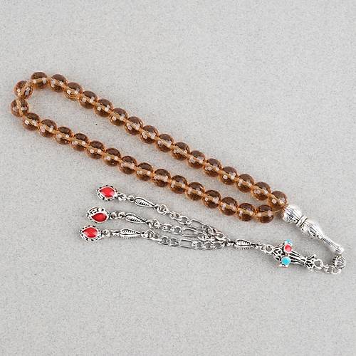 Zultanit Metal �mameli K�re Kesim 9mm Tesbih