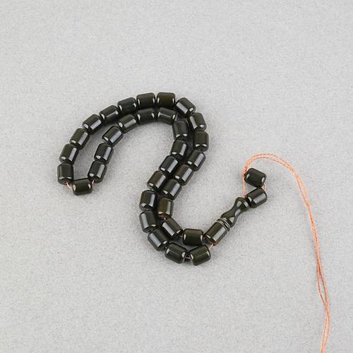 Katalin �ubuk Kaps�l Kesim 9x11mm Tesbih -Haki P�ks�ls�z