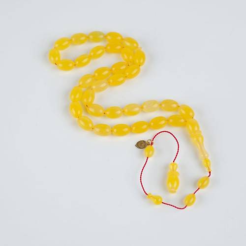 Katalin Beyzi Kesim 7.5x12mm Tesbih -Sar