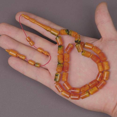 �brahim Atasever Usta ��i �mzal� Kanada Katalin U�lu Kesme Kesim 8x12.5mm Tesbih