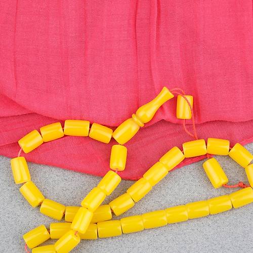 U�ak Cam� Kesme Kesim 7x10mm Tesbih P�sk�ls�z A��k Sar�