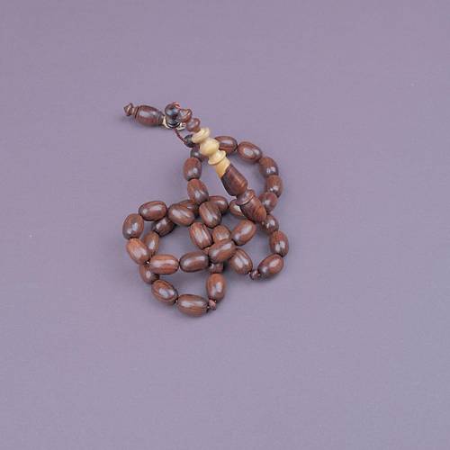 Cocus A�ac� Usta ��i �mzal� Bademi Kesim 9x13mm Tesbih