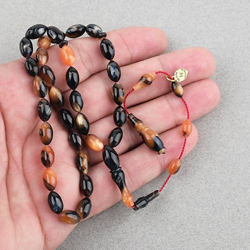 Kadim Katalin Eski Kalemlik Obje Usta i mzal Arpa Kesim 6x11mm Tesbih