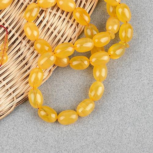 Miskevi Katalin Usta ��i �mzal� Beyzi Kesim 8.5x13mm Tesbih