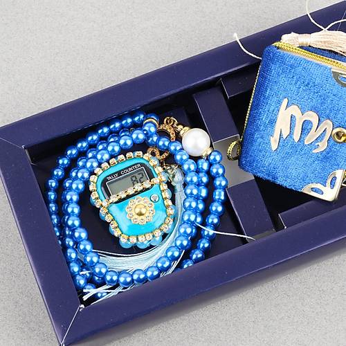 Zikirmatik Elektronik Tesbih Kuran ve 99luk Namaz Tesbihi 3l Set