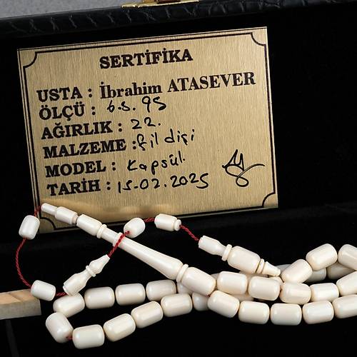 Fildii Kapsl Kesim 6.5x9.5mm Tesbih