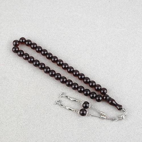 Katalin �ubuk Alpaka P�sk�ll� K�re Kesim 11mm Tesbih -Vi�ne ��r���