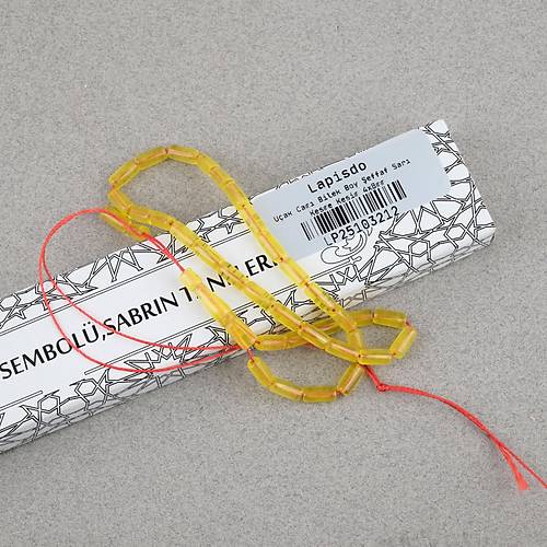 U�ak Cam� Kesme Kesim 4x8mm Tesbih -�effaf Sar�