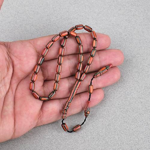 Kafur A�ac� Bilekboy Kaps�l Kesim 4.5x7.5mm Tesbih Turuncu