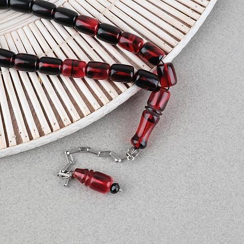 S�kma Kehribar P�sk�ll� Efe Boy Kaps�l Kesim 10x13mm Tesbih