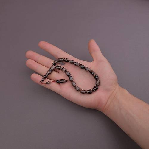 �ekoslovak Katalin Efe Boy Sistemli  Usta El ��i �mzal� Kaps�l Kesim 8.5x12mm Tesbih