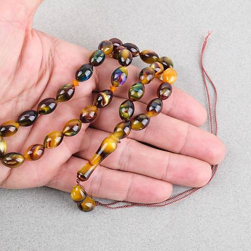 Arizona Katalin Beyzi Kesim 8x12mm Tesbih (P�sk�ls�z) - Sedefli