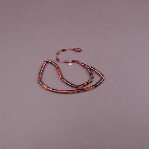 Eski Obje Kadim Katalin Kaps�l Kesim Bilke Boy 6.5x10mm Tesbih -Sar�