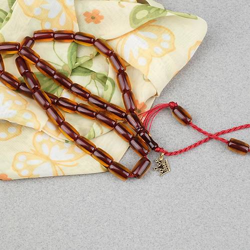 Ate� Kehribar Kaps�l Kesim Oturtma �mameli Omari Sistemli  6.5x11mm Tesbih