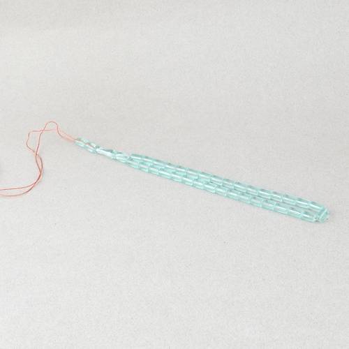 U�ak Cam� Kesme Kesim 6x10mm Tesbih P�sk�ls�z �effaf Ye�il
