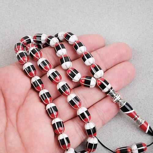 Erzurum Oltu 925A Gm leme Nakka mame Usta i mzal Kapsl Kesim 7.5x11mm Tesbih