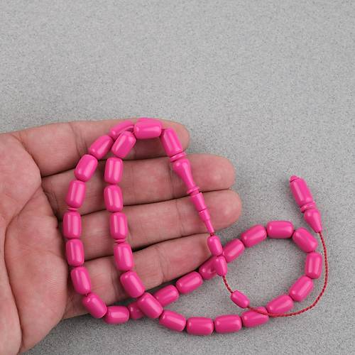 Katalin Eski Bowling Topu Obje Kaps�l Kesim 7x11mm Tebih - Magenta