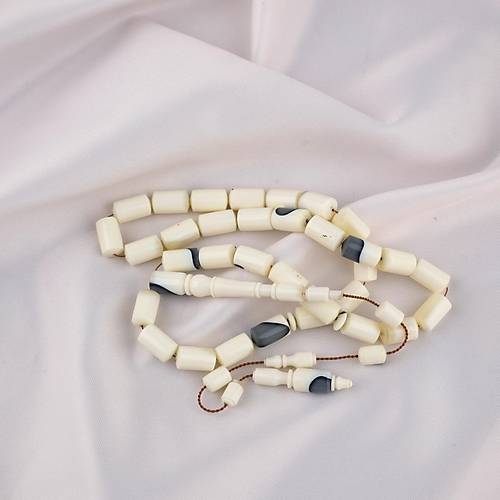 Bilardo Topu Obje Katalin Beyaz Kesme Kesim 7x12mm Tesbih