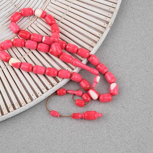 Bilardo Topu Obje Katalin K�rm�z� Kaps�l Kesim 8x11mm Tesbih