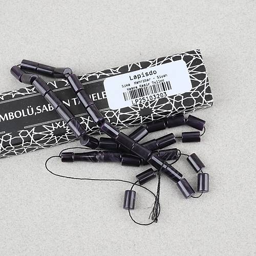 S�kma Kehribar Kesme Kesim 7x11mm Tesbih