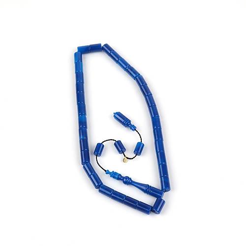 Katalin Kesme Kesim 7.5x11mm Tesbih - Parlament Mavi
