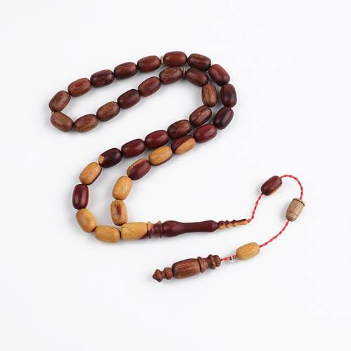 Sandal Aac Krmz Kapsl Kesim 9x14mm Tesbih