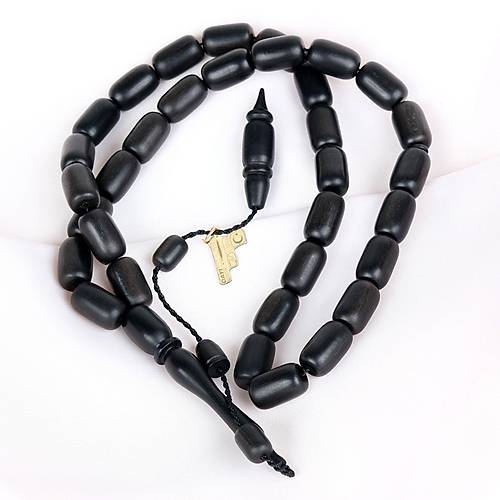Abanoz A�ac� Kaps�l Kesim 9x14mm Tesbih