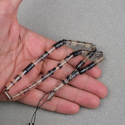 Ate� Kehribar Kesme Kesim 6x10mm- Gri P�sk�ls�z