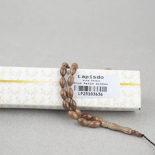 Kuka Orijinal Do�al Arpa Kesim 6x10mm Tesbih