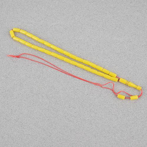 U�ak Cam� Kesme Kesim 4x8mm Tesbih - Sar�