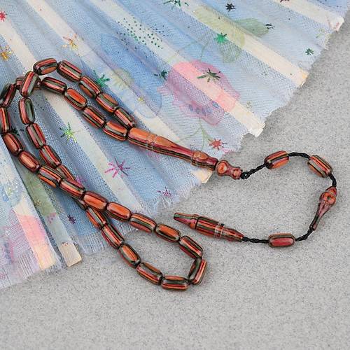 Kafur A�ac� Bilekboy Kaps�l Kesim 4.5x7.5mm Tesbih Turuncu