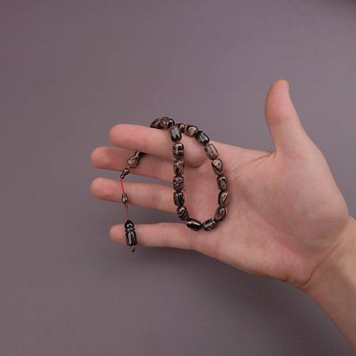�ekoslovak Katalin Efe Boy Sistemli  Usta El ��i �mzal� Kaps�l Kesim 8.5x12mm Tesbih