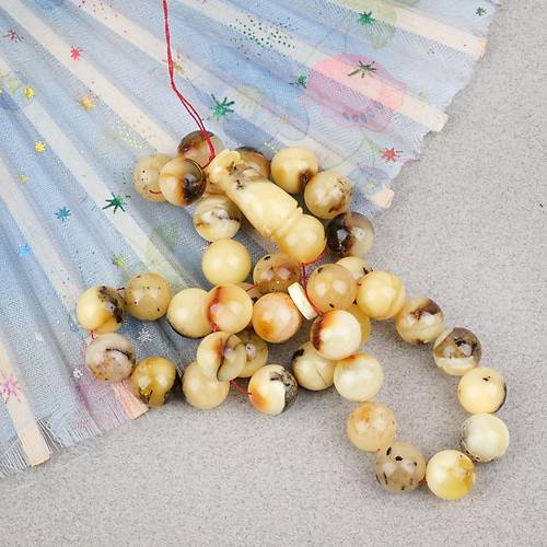 Damla Kehribar K�re Kesim 10.5mm Tesbih