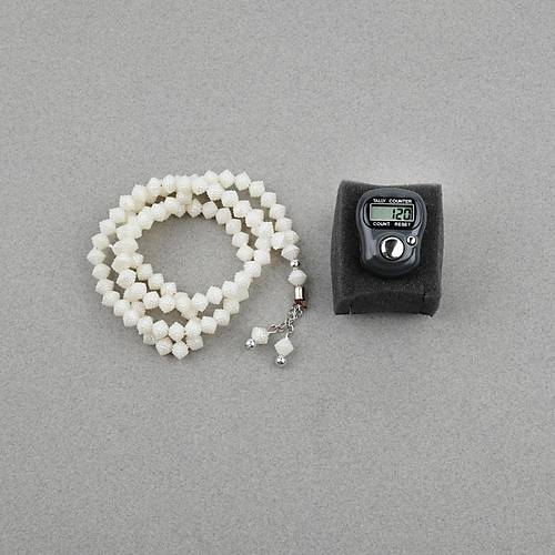 Hediyelik  Zikirmatik Ve Tesbih Seti Kutulu - Antrasit renk