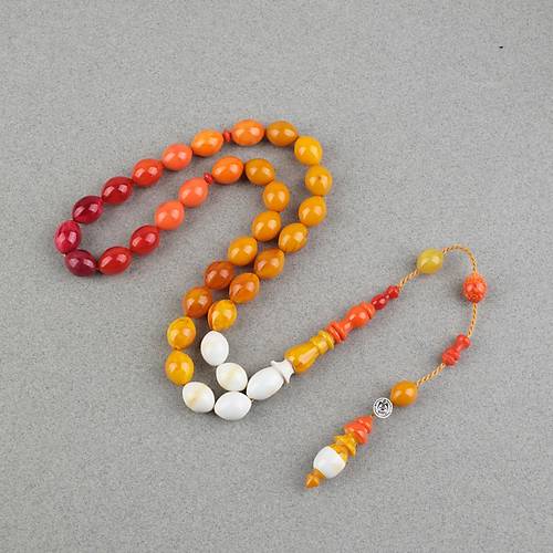 Katalin Bonibon Usta ��i �mzal� Tombul Beyzi 10x13mm Tesbih