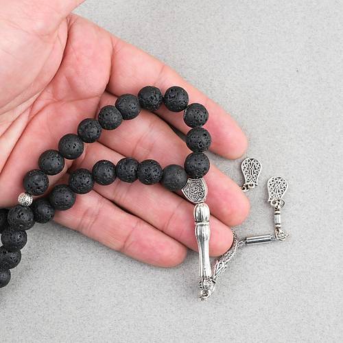 Lav Ta�� K�re Kesim 10mm Tesbih Alpaka P�sk�ll�