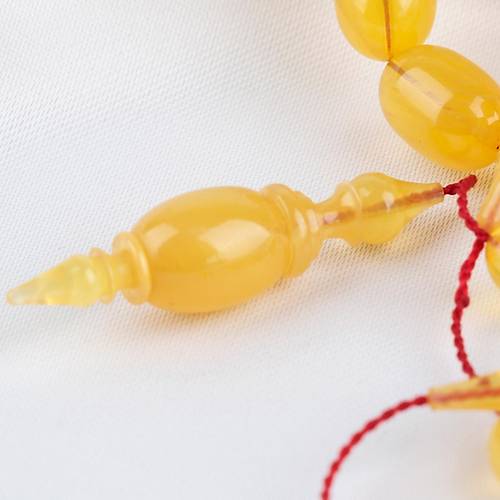 Miskevi Katalin Usta ��i �mzal� Beyzi Kesim 8.5x13mm Tesbih