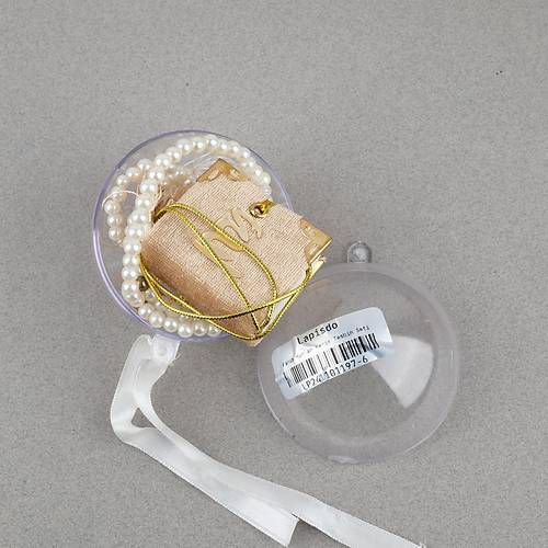 Fanus ��erisinde Mini Kuran ve Tesbih Seti