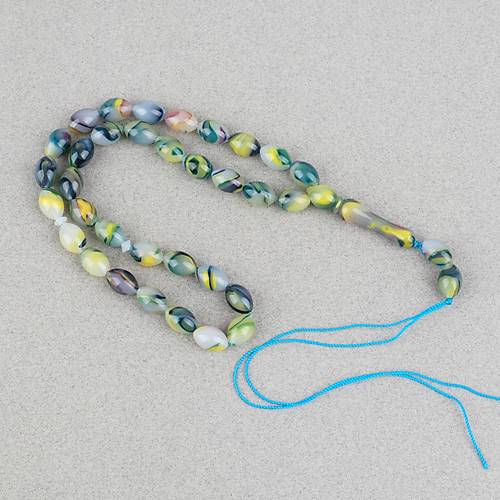 Arizona Katalin Beyzi Kesim 8x12mm Tesbih (P�sk�ls�z) - Ye�il