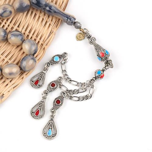 �ran Baga Alpaka Halep P�sk�l Beyzi Kesim 11x13mm Tesbih