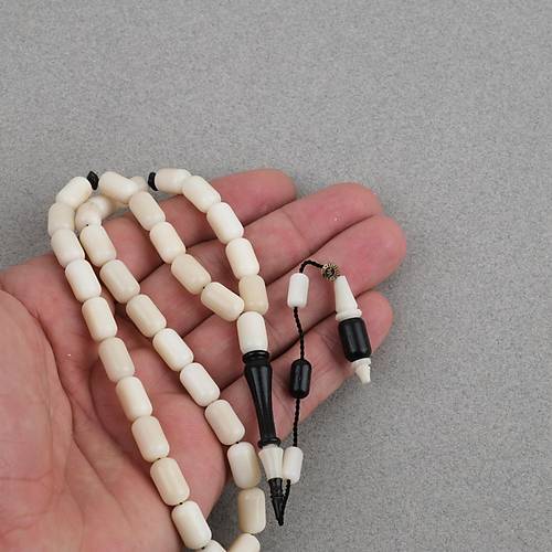 Nar��l �Usta ��i �mzal� Mor Abanoz �mame Kaps�l Kesim 7x11mm Tesbih