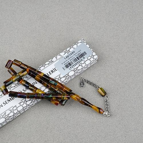 Arizona Katalin Alpaka P�sk�l Kesme Kesim 7x10mm Tesbih- Sedefli