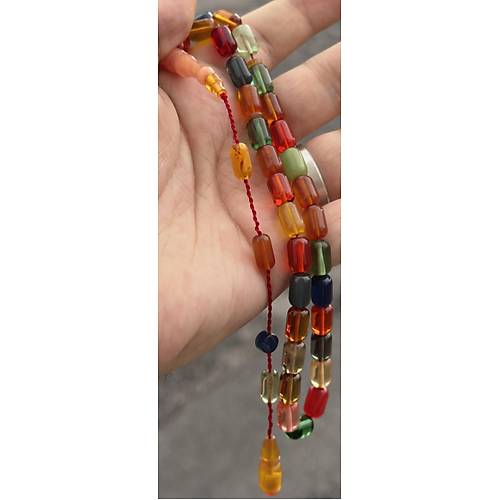 Skma Kehribar Kapsl Kesim 6.5x10mm Tesbih - Bonibon