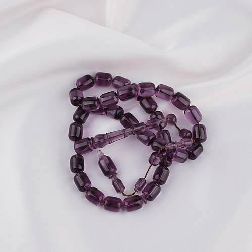 Alman Katalin Usta ��i Kaps�l Kesim 9x11.5mm Tesbih -Duman Lila