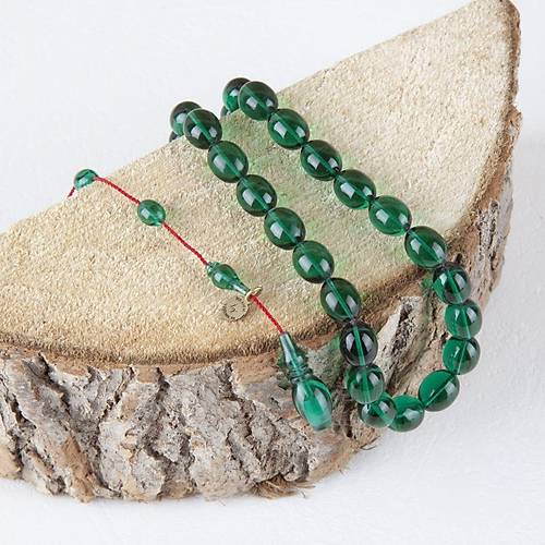 Zar Kehribar Beyzi Kesim 10x12mm Tesbih