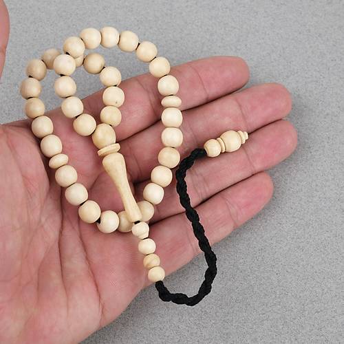 Kemuning A�ac� - Malezya Sar� A�ac� K�re Bilek Boy Kesim 8mm Tesbih