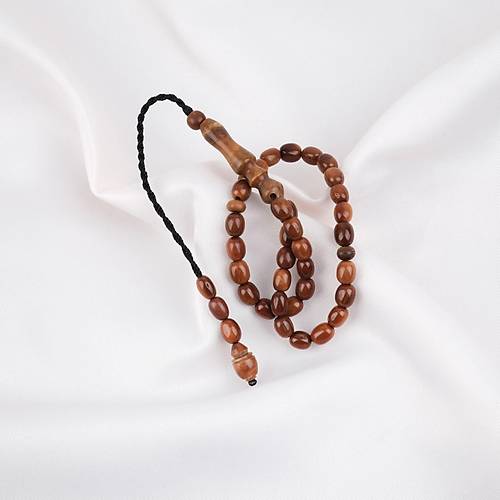 Kuka Original Do�al Parmak Boy Arpa Kesim 5x6mm Tesbih